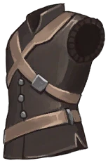 Cross-Strapped Leather Vest