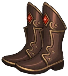 Ruby-Gilded Boots