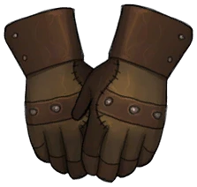 Studded Hide Gloves