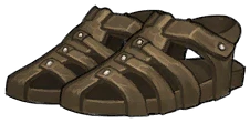 Worn Leather Sandals
