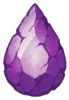 Chipped Teardrop Amethyst