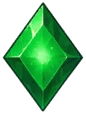 Polished Rhombus Emerald